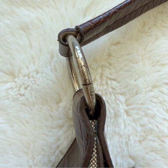 PRADA hobo canvas bag Vintage Authentic - Picture 7 of 13